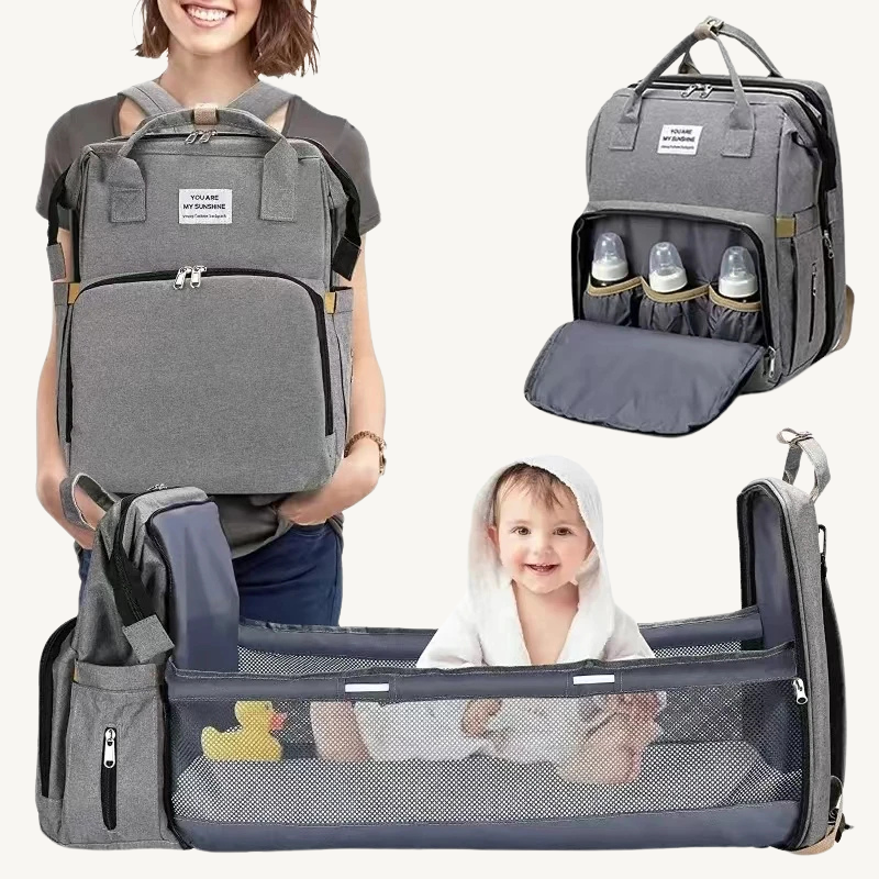 Sac à langer polyvalent avec lit bébé intégré